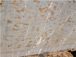 Black and Gold Marble Block