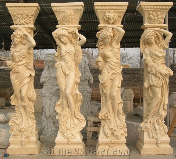 Sculpture, Statue, Base, Column, Fountain, Firepla