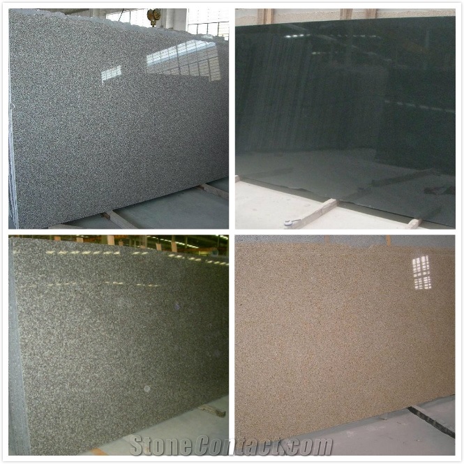 Granite slab pieces