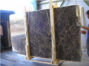 Marron Emperador Marble Slabs, Spain Brown Marble