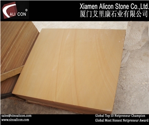 China Yellow Sandstone Slabs & Tiles