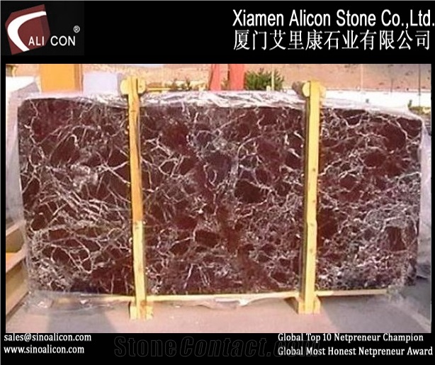 Rose Levanto Marble Slabs, Turkey Red Marble