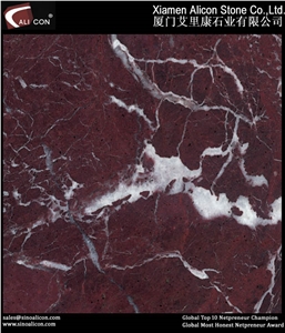Rose Levanto Marble Slabs, Turkey Red Marble
