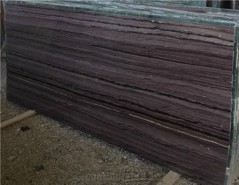 Purple Stalatitte Slabs, Purple Wood Grain Marble Slabs