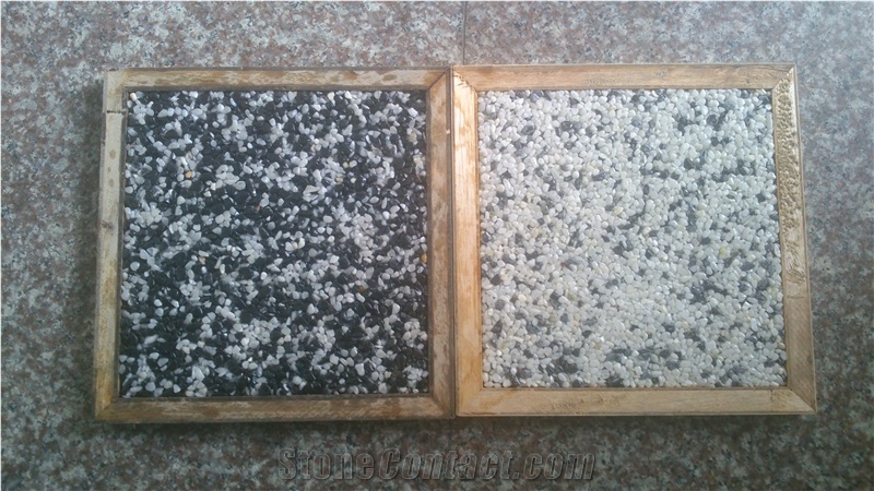 Colored Cobble Tile/Dyed Pebble Tile/Permeable Sto