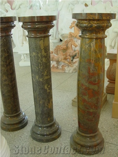 1513 Marble Column, Beige Marble Column