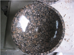 Baltic Brown Wash Sink Basin, Brown Marble Basin