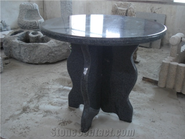 Garden Stone Table, Grey Granite Table