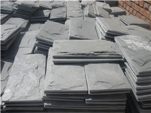Mushroomed Wall Stone, Grey Slate Mushroomed Wall