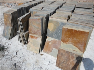 Rusty Slate Tile, China Yellow Slate