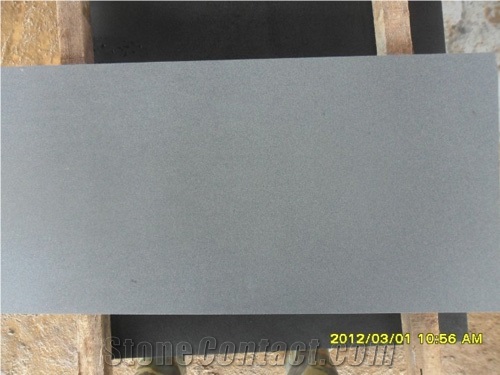 Andesite Basalt Tiles Honed, China Grey Basalt