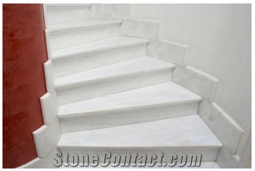 Classic White Marble Stairs