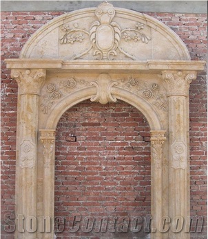 Column Design Stone Door Frame