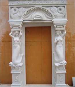 White Figure Marble Door Way