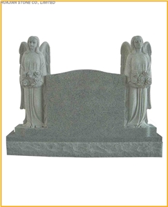 Angel Tombstone, Grey Granite Tombstone