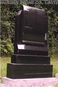Black Book Style Monument, Shanxi Black Granite Monument