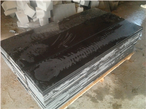 Cheap Black Granite Slab, Shandong Black Granite Tiles