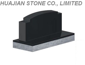 Granite Upright Headston, Granite Monument, Shanxi Black Granite Monument