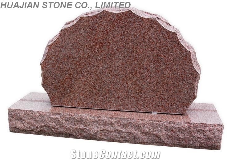 Red Granite Memorial Stone
