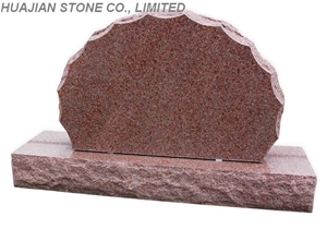 Red Granite Memorial Stone