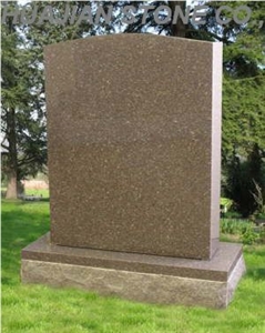 Serp Top Headstone, Pink Granite Headstone
