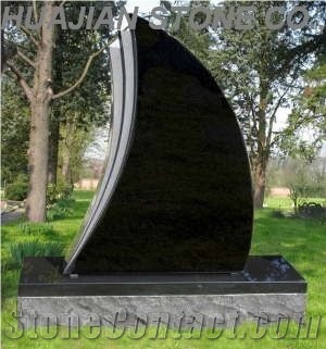 Slant Double Monument, Grey Granite Slant Grave