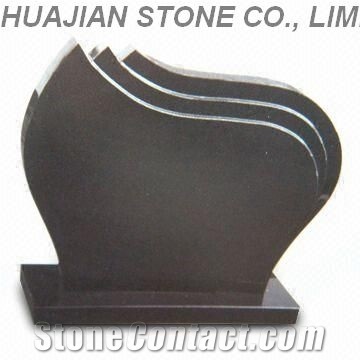 Upright Headstones, Various Grey Granite Headstones