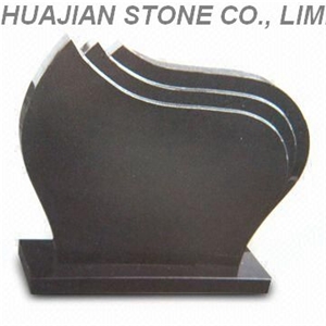 Upright Headstones, Various Grey Granite Headstones
