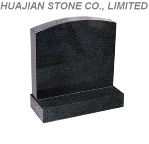 Shanxi Black Granite Upright Monuments
