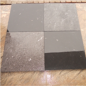 Black Limestone Slabs Tiles