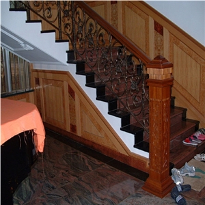 Multicolor Red Granite Steps