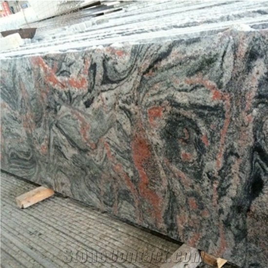 Multicolour Red&gray Granite Stone Slabs