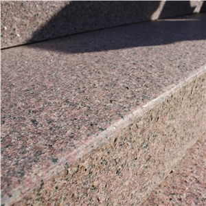 Sanxia Hong Red Granite Flamed Steps