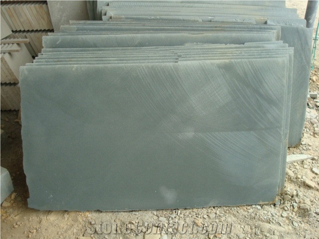 China Green Sandstone Slab Tile for Wall or Floor
