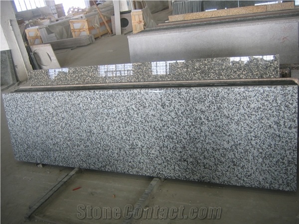G439 China White Granite Countertop, Big White Flower Granite Bar Top