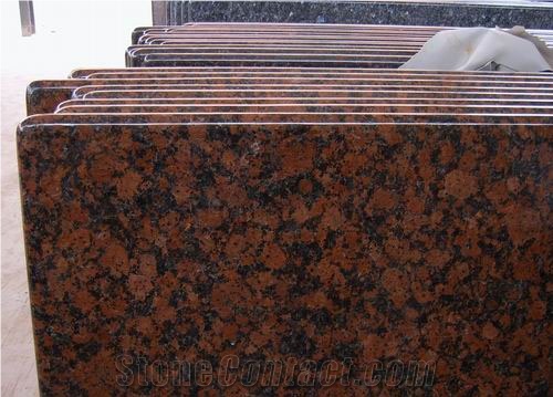 Indian Red Granite Countertop, Red Granite Kitchen Countertop Bar Top