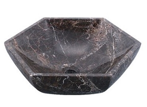 Decorative Wash Basin Stone, Black Marble Wash Basin
