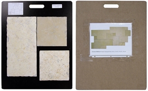 Swatch Cards in Cardboards for Tile Displays