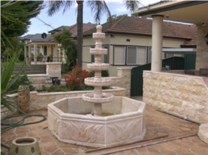 Manoora Beige Sandstone Fountain