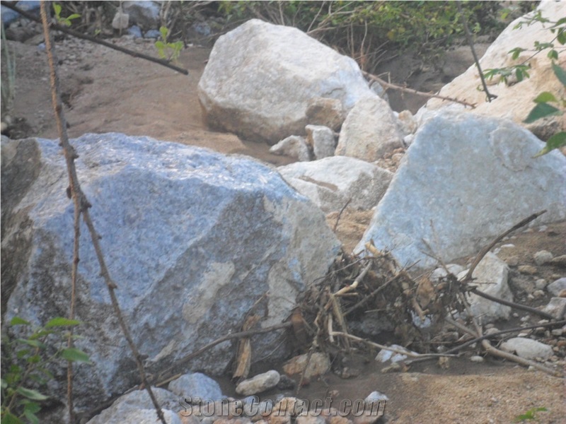 Blue Calcite Blue Stone Block, Tanzania Blue Blue Stone