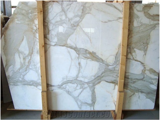 Calacatta Gold Marble Slabs, Italy White Marble