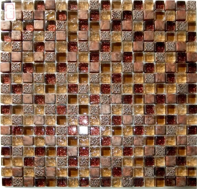 Glass Mix Marble Mosaic