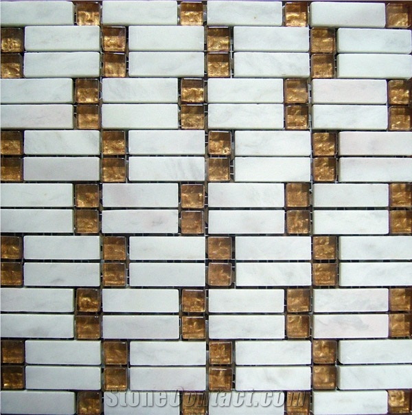 Glass Mix Marble Mosaic