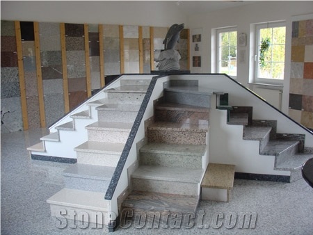 Granite Stairs, Grey Granite Monument, Tombstone