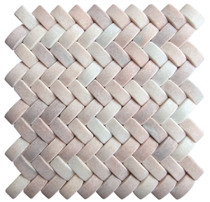 Marble Mosaic Abnomity Series, Beige Marble Mosaic