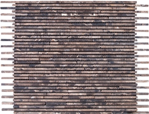 Marble Mosaic Bamboo Series, Brown Marble Mosaic