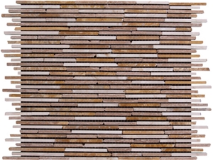 Marble Mosaic Bamboo Series, Brown Marble Mosaic