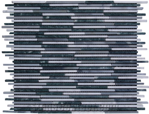 Marble Mosaic Bamboo Series, Grey Marble Mosaic