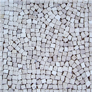 Marble Mosaic Crazy Series, Beige Travertine Mosaic