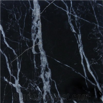Nero Margiua Marble Slabs, China Black Marble